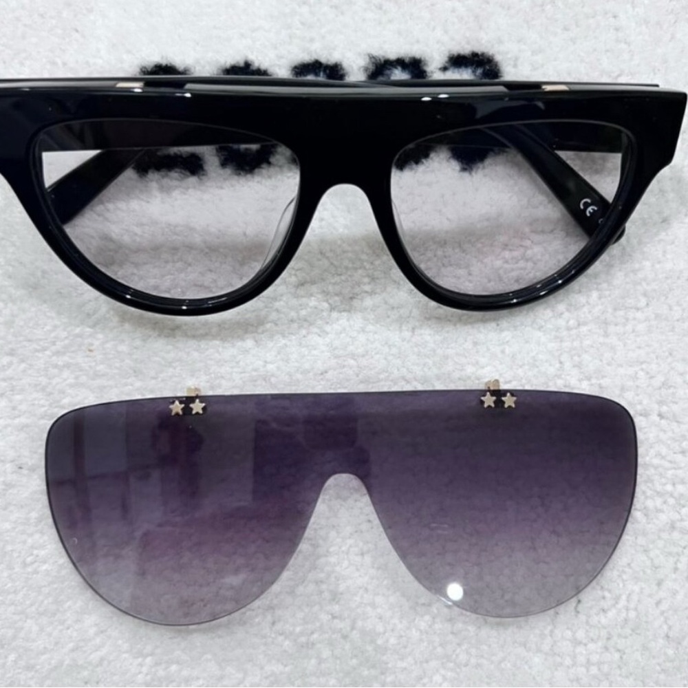 Stella McCartney Detachable Flip Up Flat Top Sunglasses - Picture 9 of 9